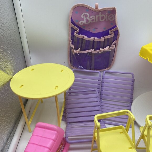 Vintage Barbie Furniture 1980’s Beach Patio Mixed Lot - Picture 3 of 9